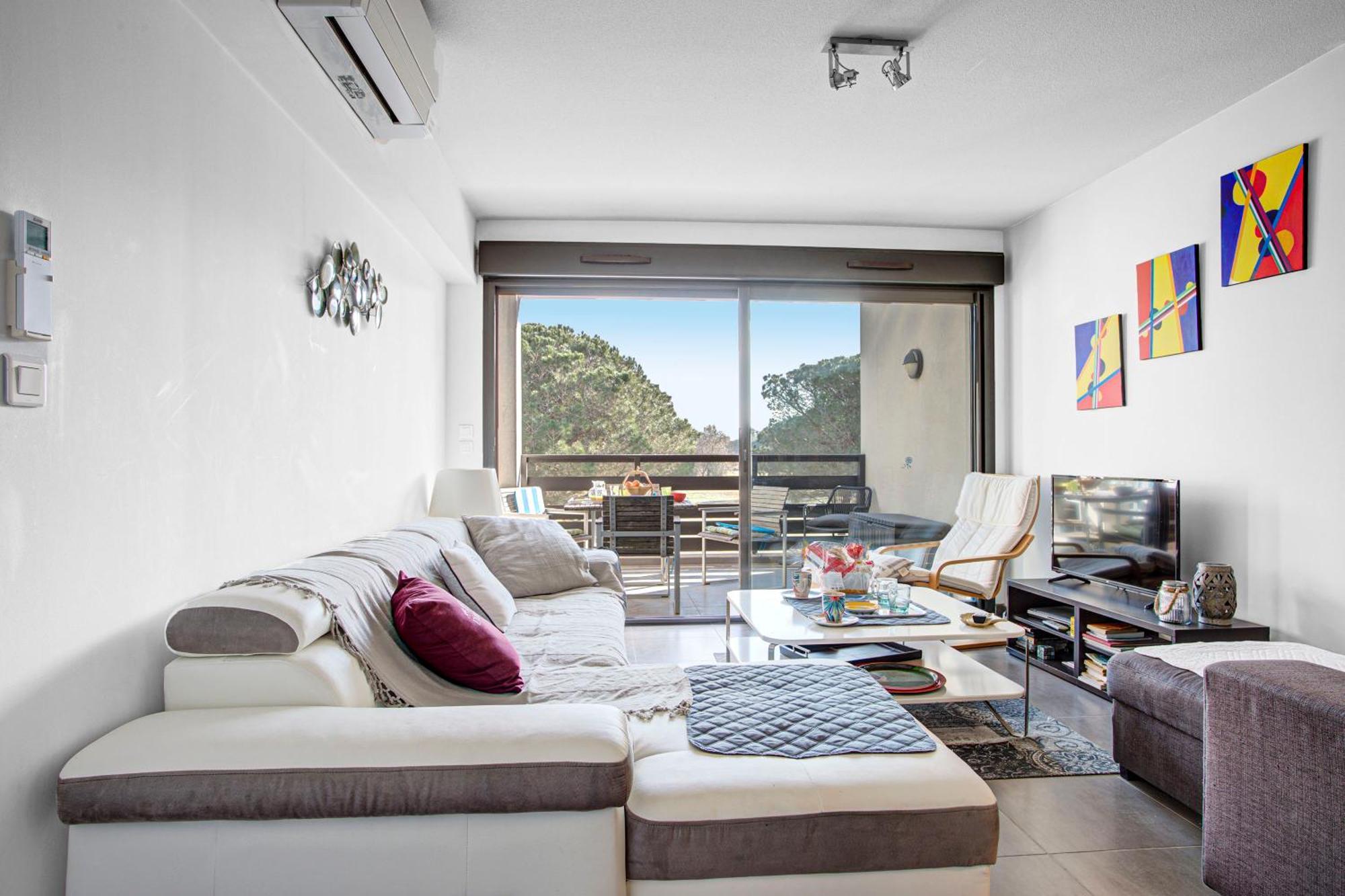Vert Paradis - Vue Apaisante Sur Golf, Pins Parasols, 2E Etage - 80 M2 Dont Terrasse Avec Pergola, 2 Chambres, 3Et Iles, 3 Clim, Wifi - Piscine, Parking Et Park A Velos, Ascenseur - En Option Linge, Menage - Pistes Cyclables, Mer A Proximite Saint-Cyprien  Exteriör bild