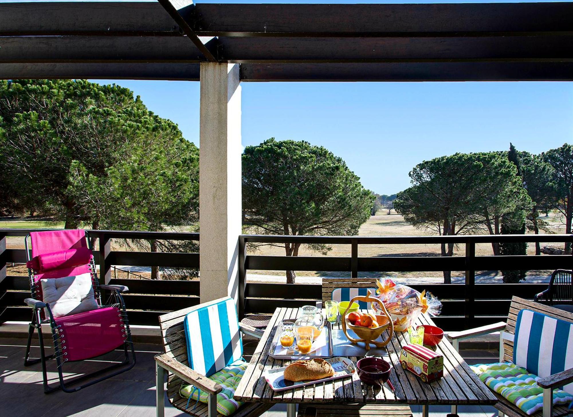 Vert Paradis - Vue Apaisante Sur Golf, Pins Parasols, 2E Etage - 80 M2 Dont Terrasse Avec Pergola, 2 Chambres, 3Et Iles, 3 Clim, Wifi - Piscine, Parking Et Park A Velos, Ascenseur - En Option Linge, Menage - Pistes Cyclables, Mer A Proximite Saint-Cyprien  Exteriör bild