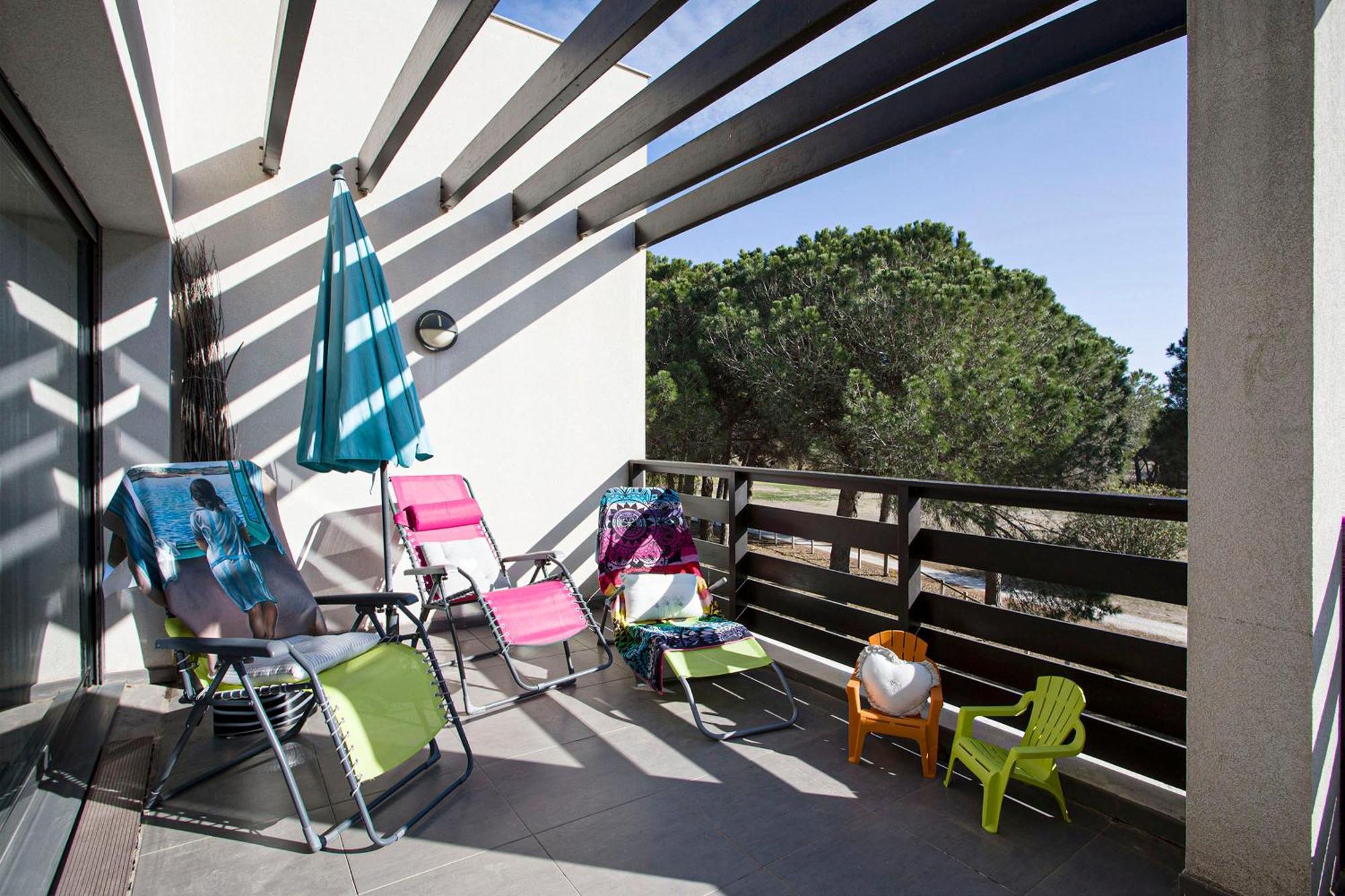 Vert Paradis - Vue Apaisante Sur Golf, Pins Parasols, 2E Etage - 80 M2 Dont Terrasse Avec Pergola, 2 Chambres, 3Et Iles, 3 Clim, Wifi - Piscine, Parking Et Park A Velos, Ascenseur - En Option Linge, Menage - Pistes Cyclables, Mer A Proximite Saint-Cyprien  Exteriör bild