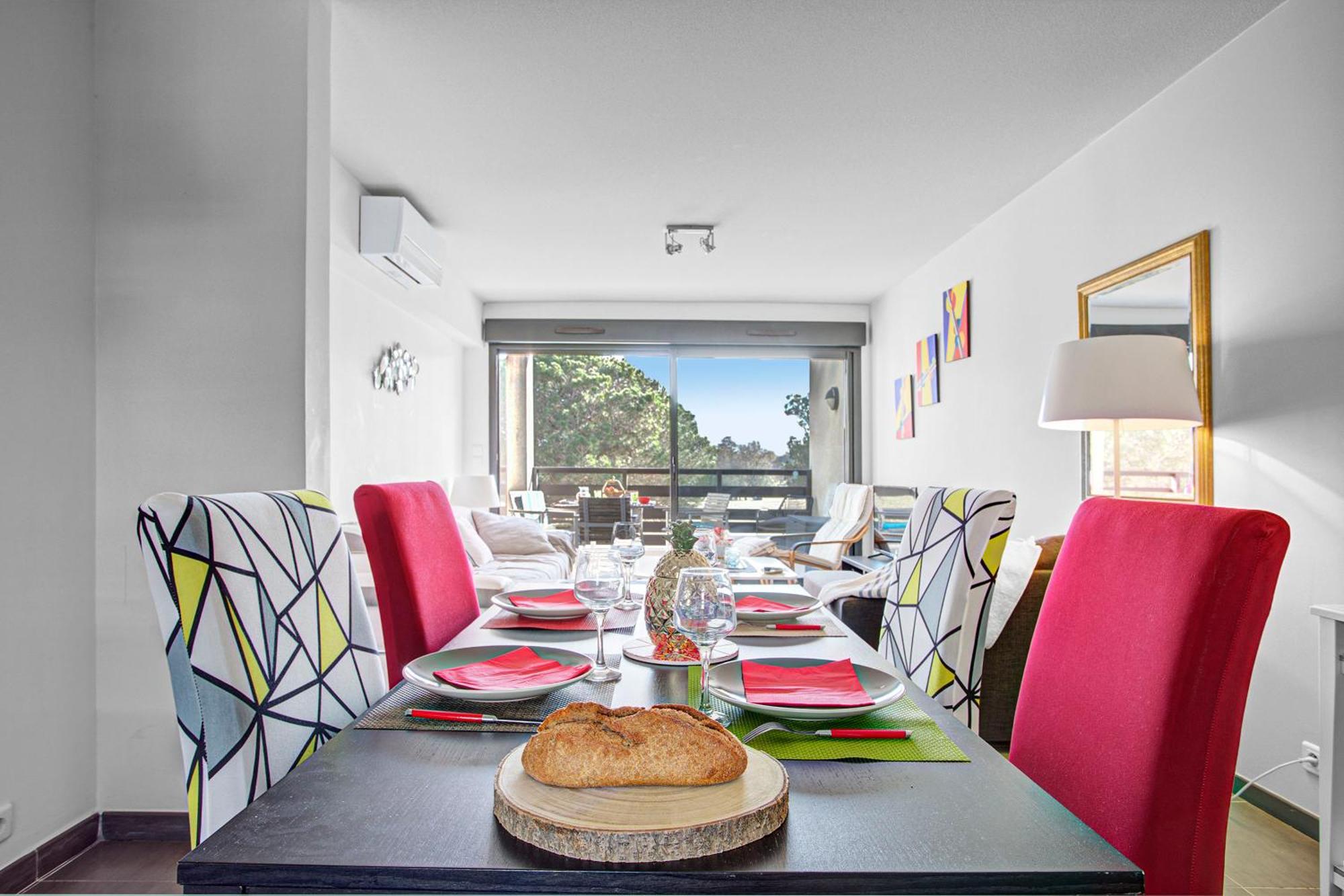 Vert Paradis - Vue Apaisante Sur Golf, Pins Parasols, 2E Etage - 80 M2 Dont Terrasse Avec Pergola, 2 Chambres, 3Et Iles, 3 Clim, Wifi - Piscine, Parking Et Park A Velos, Ascenseur - En Option Linge, Menage - Pistes Cyclables, Mer A Proximite Saint-Cyprien  Exteriör bild
